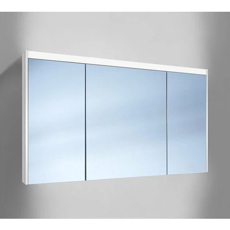 Schneider O- Line Armoire De Toilette LED 012 130/3/GT/LED, 3 Portes, éclairage En Haut, Exécution: Norme CH/corps Blanc - 164.132.01.02 3 Schneider O- Line Armoire De Toilette LED 012 130/3/GT/LED, 3 Portes, éclairage En Haut, Exécution: Norme CH/corps Blanc - 164.132.01.02
