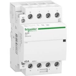SCHNEIDER Acti9 IDT40 CT - Contacteur Tête De Groupe - 40A 3P+N 4NO 230/240VAC 50HZ