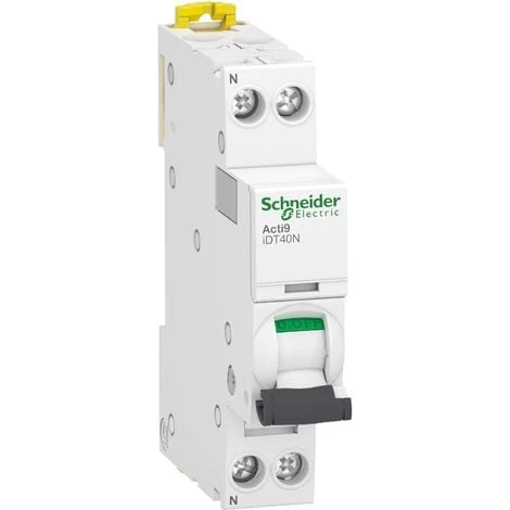 SCHNEIDER Acti9 IDT40N - Disjoncteur Modulaire - 1P+N C 40A 6000A/10kA 3 SCHNEIDER Acti9 IDT40N - Disjoncteur Modulaire - 1P+N C 40A 6000A/10kA