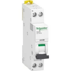 SCHNEIDER Acti9 IDT40N - Disjoncteur Modulaire - 1P+N D 32A 6000A/10kA