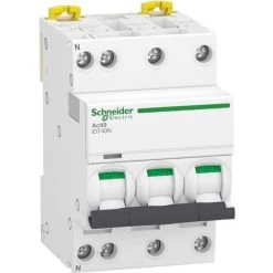 SCHNEIDER Acti9 IDT40N - Disjoncteur Modulaire - 3P+N D 10A 6000A/10kA