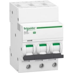 SCHNEIDER Acti9 IDT40T XA - Disjoncteur Modulaire - Auto/vis - 3P - 25A - Courbe C - 6kA