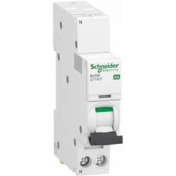 SCHNEIDER Acti9 IDT40T XA - Disjoncteur Modulaire - Auto/vis - 1P+N 10A Courbe C - 6kA
