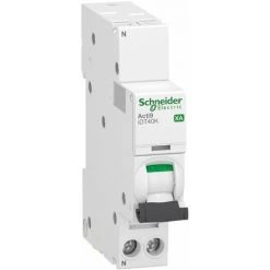 SCHNEIDER Acti9 IDT40K XA - Disjoncteur Modulaire Auto/vis - 1P+N 32A Courbe C - 4,5kA