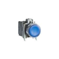 SCHNEIDER Harmony XB4 - Poussoir Lumineux LED - 1F+1O - Bleu - Ø22 - 230VAC - XB4BW36M5