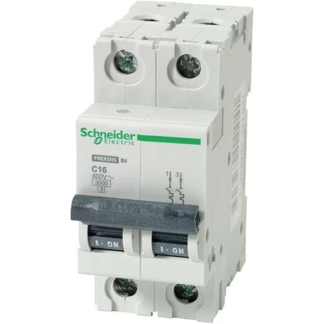Disjoncteur Schneider 2 Pôles 16 A 3 Disjoncteur Schneider 2 Pôles 16 A