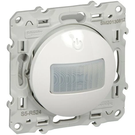 SCHNEIDER Odace, Détecteur De Présence Et De Mouvement Blanc, Spécial Rénovation, 2 Fils (S520524) 3 SCHNEIDER Odace, Détecteur De Présence Et De Mouvement Blanc, Spécial Rénovation, 2 Fils (S520524)