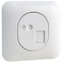 SCHNEIDER Ovalis - Prise RJ45 - Cat.6 UTP - Grade 1 - Téléphone/informatique (S260475)