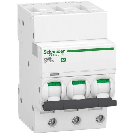 SCHNEIDER Acti9 IDT40N XA - Disjoncteur Modulaire - Auto/vis 3P C 25A 6000A/10kA (A9PA4325) 3 SCHNEIDER Acti9 IDT40N XA - Disjoncteur Modulaire - Auto/vis 3P C 25A 6000A/10kA (A9PA4325)