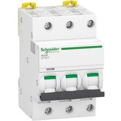 SCHNEIDER Acti9 IDT40T - Disjoncteur Modulaire - 3P - 40A - Courbe D - 4500A/6kA (A9P32340)