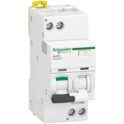 SCHNEIDER Acti9 IDD40T - Disjoncteur Différentiel - 1P+N C 16A 4500A/6kA 30mA Type A SI (A9DB2616)