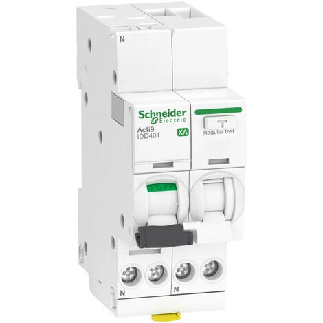 SCHNEIDER ACTI9 IDD40T XA - Disjoncteur Différentiel Auto - 1P+N C 10A 4500A/6kA 30mA A SI (A9DQ2610) 3 SCHNEIDER ACTI9 IDD40T XA - Disjoncteur Différentiel Auto - 1P+N C 10A 4500A/6kA 30mA A SI (A9DQ2610)