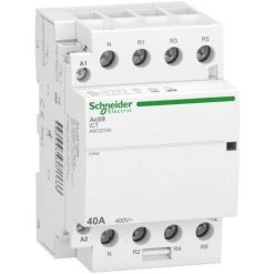 SCHNEIDER Acti9 IDT40 CT - Contacteur Tête De Groupe - 40A 3P+N 4NF 230/240VAC 50HZ (A9C22740)