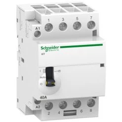 SCHNEIDER Acti9, ICT Contacteur à Commande Manuelle 40A 4NO 24VCA 50Hz (A9C21144)