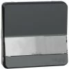 SCHNEIDER Mureva Styl - Bouton Poussoir Porte-etiquette - Composable - IP55 - IK08 - Gris (MUR34029)