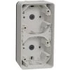 SCHNEIDER Mureva Styl - Boîte 2 Postes Verticale - Saillie - IP55 - IK08 - Blanc (MUR39912) -SCHNEIDER Soldes 31839897 1