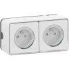 SCHNEIDER Mureva Styl - Double Prise 2P+T Précâblée Horiz - Saillie - IP55 - IK08 - Blanc (MUR36027) 2 SCHNEIDER Mureva Styl - Double Prise 2P+T Précâblée Horiz - Saillie - IP55 - IK08 - Blanc (MUR36027) -SCHNEIDER Soldes 31839899 1