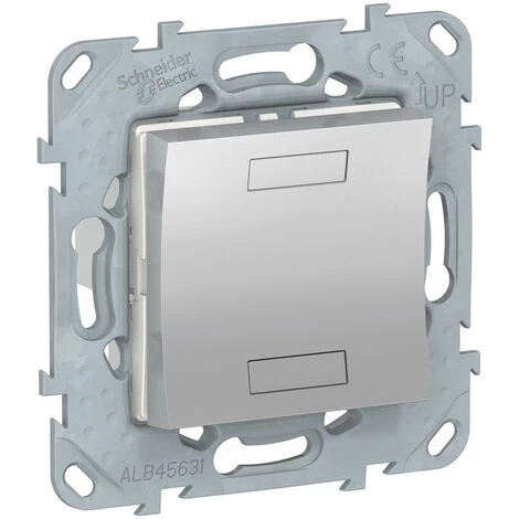 SCHNEIDER Unica KNX - Bouton-poussoir 2 Boutons + Led - Avec Support - Alu (NU553030) 3 SCHNEIDER Unica KNX - Bouton-poussoir 2 Boutons + Led - Avec Support - Alu (NU553030)