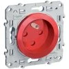 SCHNEIDER Odace, Prise De Courant 2P+T Rouge, à Détrompage, Connexion Rapide (S52009903)