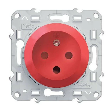 SCHNEIDER Odace, Prise De Courant 2P+T Rouge, à Détrompage, Connexion Rapide (S52009903) 4 SCHNEIDER Odace, Prise De Courant 2P+T Rouge, à Détrompage, Connexion Rapide (S52009903) – Image 2