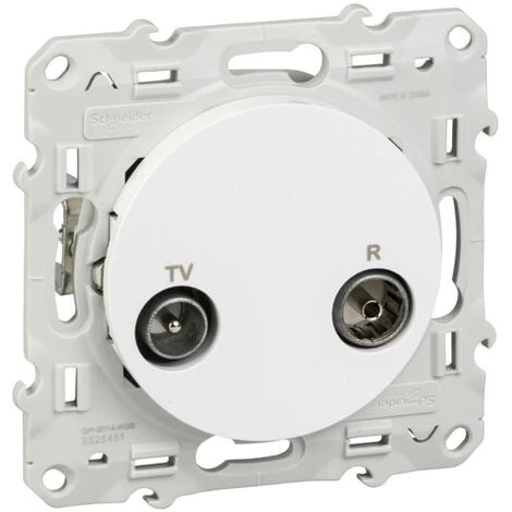 SCHNEIDER Odace, Prise TV/FM Blanc, Individuelle, à Griffes (S525451) 3 SCHNEIDER Odace, Prise TV/FM Blanc, Individuelle, à Griffes (S525451)