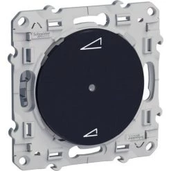SCHNEIDER Odace + Anthracite, Variateur Universel à Poussoir PlusLink (S540560)