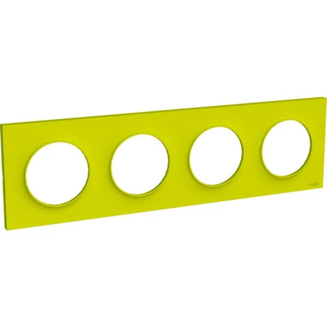 SCHNEIDER Odace Styl Plaque Vert Chartreuse 4 Postes Horiz. Ou Verticaux Entraxe 71mm (S520708H) 3 SCHNEIDER Odace Styl Plaque Vert Chartreuse 4 Postes Horiz. Ou Verticaux Entraxe 71mm (S520708H)