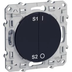 SCHNEIDER Odace + Anthracite, Commande De Groupe Pour Scenarios PlusLink 4 Groupes 2 Fils (S540563)