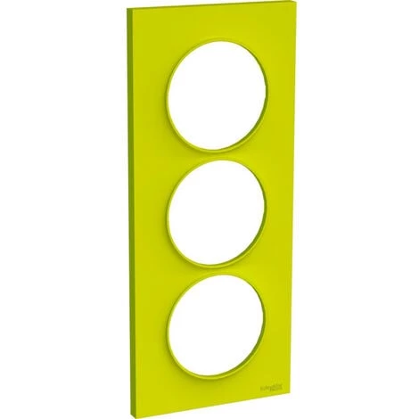 SCHNEIDER Odace Styl - Plaque 3 Postes - Vert Chartreuse - Entraxe 57mm Vertical (S520716H) 3 SCHNEIDER Odace Styl - Plaque 3 Postes - Vert Chartreuse - Entraxe 57mm Vertical (S520716H)