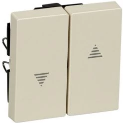 SCHNEIDER Merten M-Plan - Enjoliveur Pour Cde Double Volets-roulants - Sable Brillant (MTN432444)