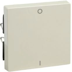 SCHNEIDER Merten M-Plan - Enjoliveur Interrupteur Avec Marquage 0/1 - Sable Brillant (MTN432244)