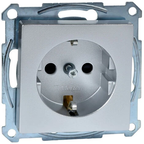 SCHNEIDER Merten M-Plan - Prise 2P+T - Std Allemand - Borne Vis - Aluminium (MTN2300-0460) 3 SCHNEIDER Merten M-Plan - Prise 2P+T - Std Allemand - Borne Vis - Aluminium (MTN2300-0460)