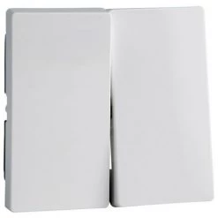 SCHNEIDER Merten M-Plan - Enjoliveur Pour Commande Double D'éclairage - Antimicrobien (MTN432525)