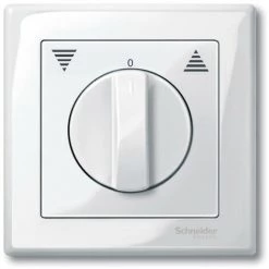 SCHNEIDER Merten M-Plan - Enjoliveur Pour Cde Rotat. Volets-roulants - Blanc Pol. Brill. (MTN567119)
