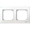 SCHNEIDER Merten M-Plan - Plaque De Finition - 2 Postes - Blanc Polaire Brillant (MTN515219) -SCHNEIDER Soldes 31840107 1