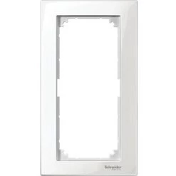 SCHNEIDER Merten M-Plan - Plaque De Finition - Pour Prise Rasoir - Blanc Polaire Brillant (MTN515819)