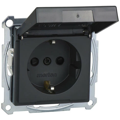 SCHNEIDER Merten M-Plan - Prise 2P+T - Std All.- IP44 - Borne Auto - Anthracite (MTN2314-0414) 3 SCHNEIDER Merten M-Plan - Prise 2P+T - Std All.- IP44 - Borne Auto - Anthracite (MTN2314-0414)