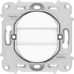 SCHNEIDER Ovalis - Poussoir à Fermeture - Porte-étiquette - 10A - à Griffes - Avec Plaque (S265266)