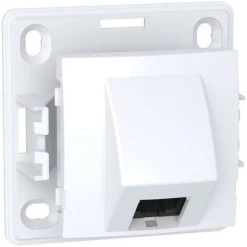 SCHNEIDER Alréa - Prise RJ45 - Simple - Cat.5 UTP Non Blindée - Mécanisme - Blanc Polaire (ALB61343P)