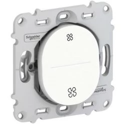 SCHNEIDER Ovalis - Poussoir VMC - Sans Arrêt - Sans Plaque De Finition (S261236)