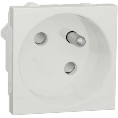 SCHNEIDER Unica - Prise 2P+T - FR - 45° - Raccord Rapide Traversant - Blanc - Méca Seul (NU304918) 3 SCHNEIDER Unica - Prise 2P+T - FR - 45° - Raccord Rapide Traversant - Blanc - Méca Seul (NU304918)