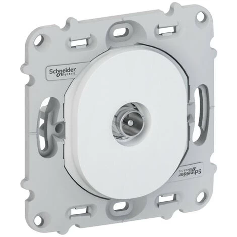SCHNEIDER Ovalis - Prise TV Simple - Sans Plaque De Finition (S261405) 3 SCHNEIDER Ovalis - Prise TV Simple - Sans Plaque De Finition (S261405)