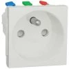 SCHNEIDER Unica - Prise 2P+T - FR - 90° - Goulotte - Connex Rapid - Blanc Anti - Méca Seul (NU305920T) -SCHNEIDER Soldes 31840168 1