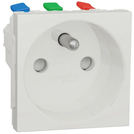 SCHNEIDER Unica - Prise 2P+T - FR - 90° - Goulotte - Connex Rapid - Blanc Anti - Méca Seul (NU305920T) 3 SCHNEIDER Unica - Prise 2P+T - FR - 90° - Goulotte - Connex Rapid - Blanc Anti - Méca Seul (NU305920T)