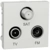 SCHNEIDER Unica - Prise TV + FM + SAT - 2 Mod - Blanc - Méca Seul (NU345018) 2 SCHNEIDER Unica - Prise TV + FM + SAT - 2 Mod - Blanc - Méca Seul (NU345018) -SCHNEIDER Soldes 31840169 1