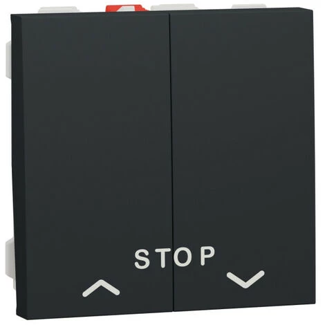 SCHNEIDER Unica - Cde Volet-roulant - Double Poussoir + STOP - 2 Mod - Anthra - Méca Seul (NU323754) 3 SCHNEIDER Unica - Cde Volet-roulant - Double Poussoir + STOP - 2 Mod - Anthra - Méca Seul (NU323754)