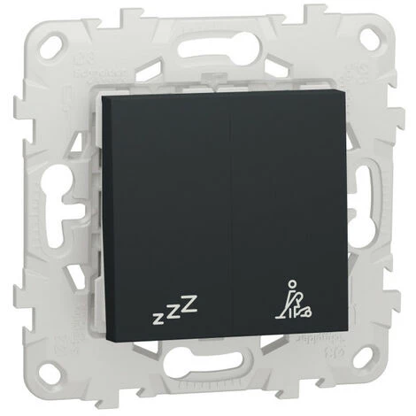SCHNEIDER Unica - Commande Pour Indicateur De Chambre Hôtel - Anthracite - Méca + Support (NU521754) 3 SCHNEIDER Unica - Commande Pour Indicateur De Chambre Hôtel - Anthracite - Méca + Support (NU521754)