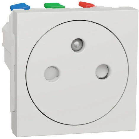 SCHNEIDER Unica - Prise 2P+T - FR - 90° - Affleur - Raccord Rapid - Blanc Anti - Méca Seul (NU305220) 3 SCHNEIDER Unica - Prise 2P+T - FR - 90° - Affleur - Raccord Rapid - Blanc Anti - Méca Seul (NU305220)