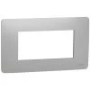 SCHNEIDER Unica Studio - Plaque De Finition - Alu - 4 Modules (NU210430) -SCHNEIDER Soldes 31840272 1