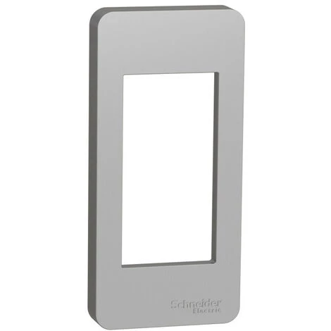 SCHNEIDER Unica - Plaque De Finition étroite - Alu - 1 Module (NU200130) 3 SCHNEIDER Unica - Plaque De Finition étroite - Alu - 1 Module (NU200130)